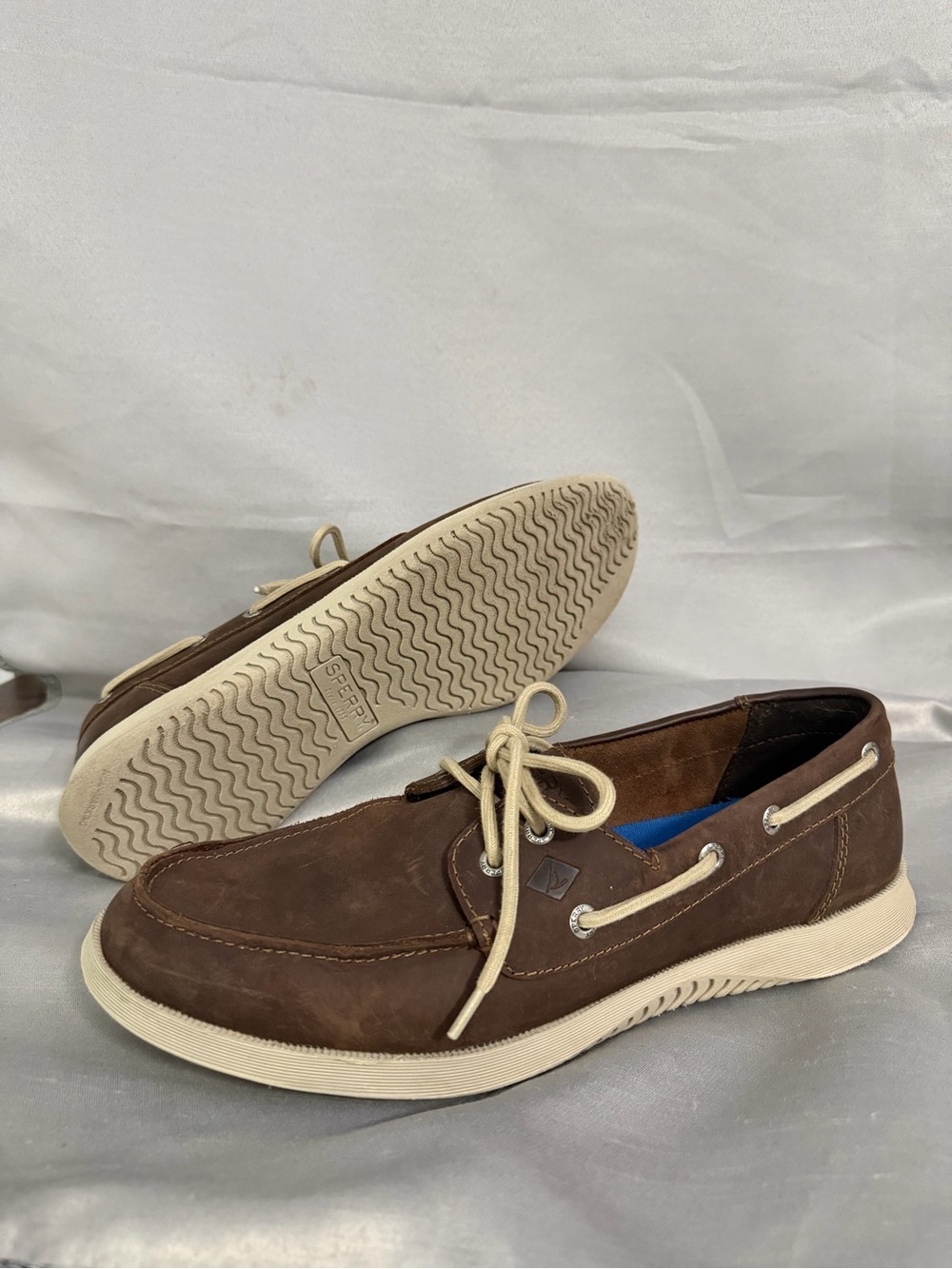 Sperry Topsider Defender 2-Eye Leather Boat Shoe  Men's 11 Leather Uppers Preppy